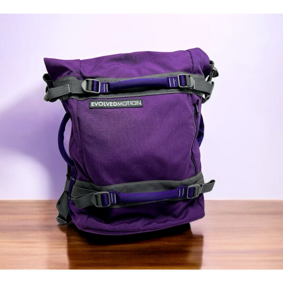 Evolved Motion EmPack OG Backpack 30 Liter Hiking Travel Fitness Purple EUC main image 16